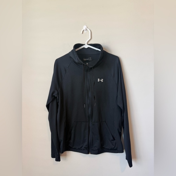 Under Armour Black Full-Zip Jacket size XL women’s - Picture 1 of 5